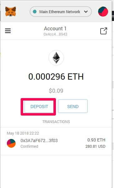 withdrawing tokens from etherdelta metamask