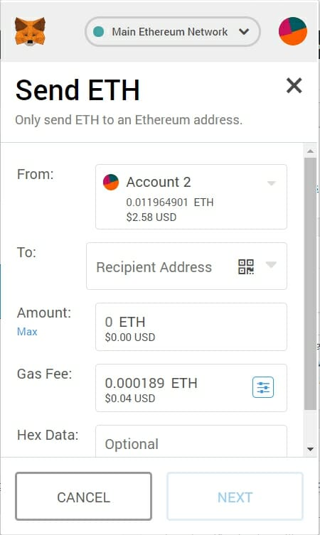move kin coins from etherdelta to metamask